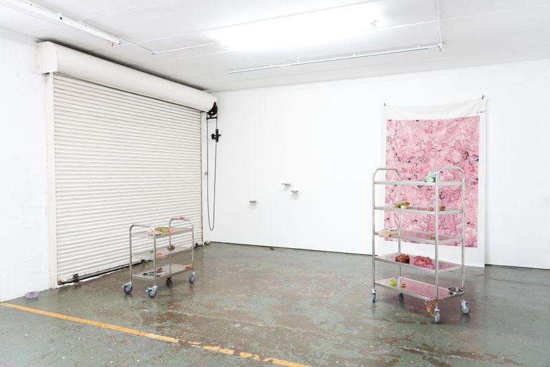 Overview of installation of I may have bitten off more than i can chew exhibition