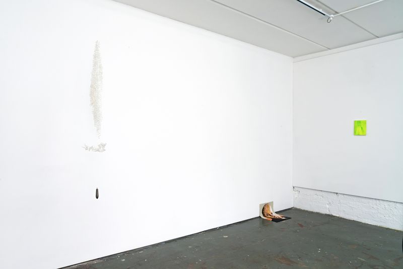 Installation shot of exhibition Mudlark