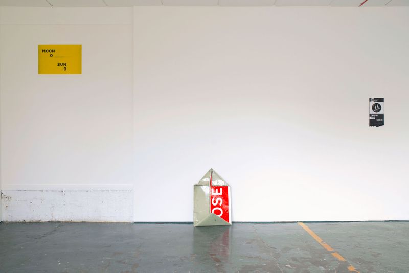 Zoomed in installation view of the exhibition Callibrations