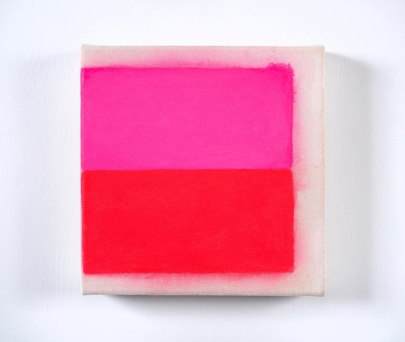 Close up of painting by Sam McEwen