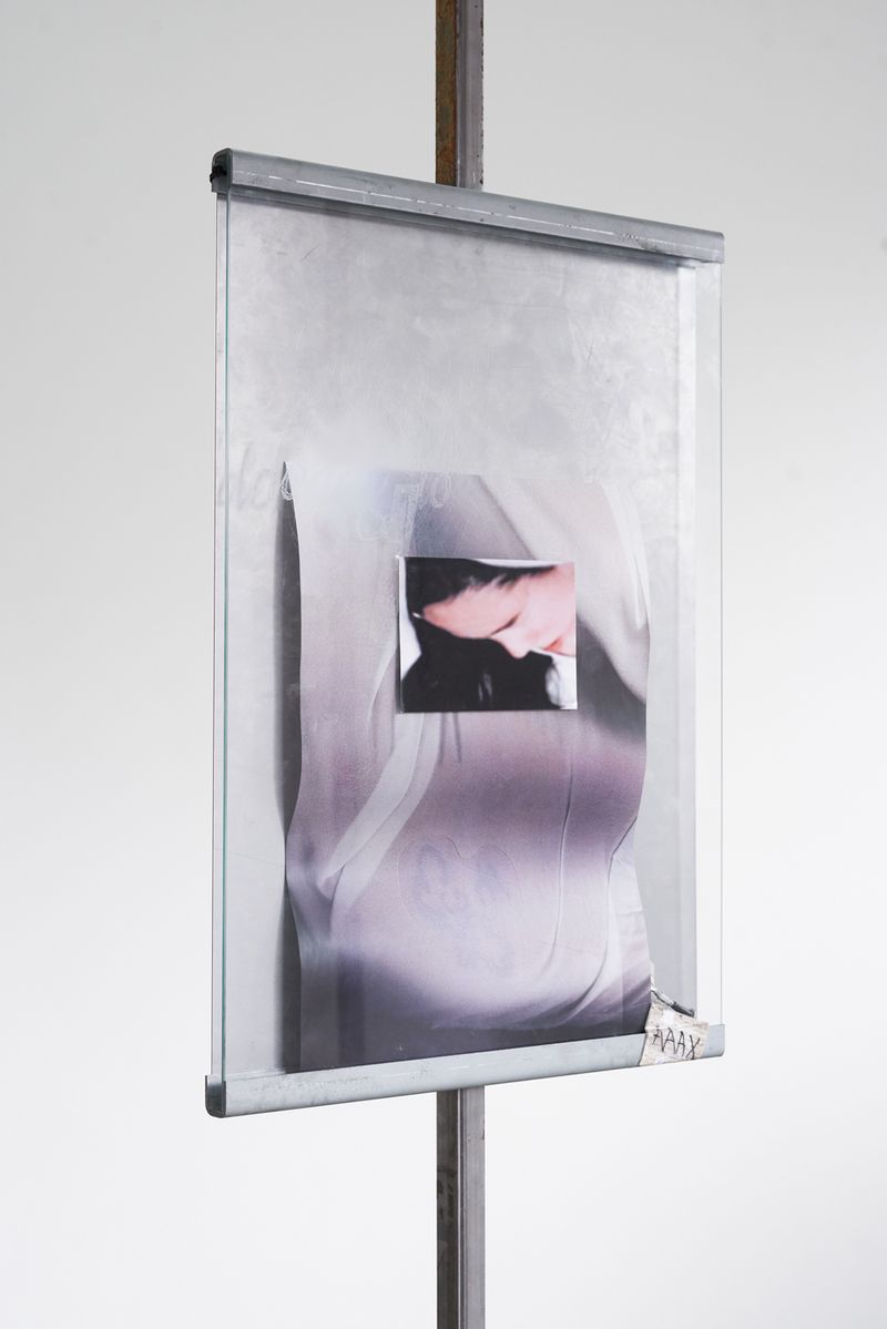 Close up of Beatrice Vorster's artwork titled triple axel