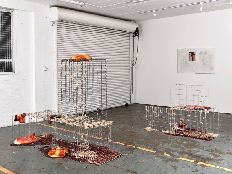 Installation overview of ZedMot duo show by Mat Jener and Laura Yuile