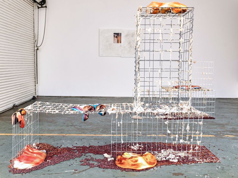 Installation overview of ZedMot duo show by Mat Jener and Laura Yuile